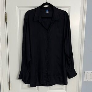 Old Navy Midnight Black Long Sleeve Shirt